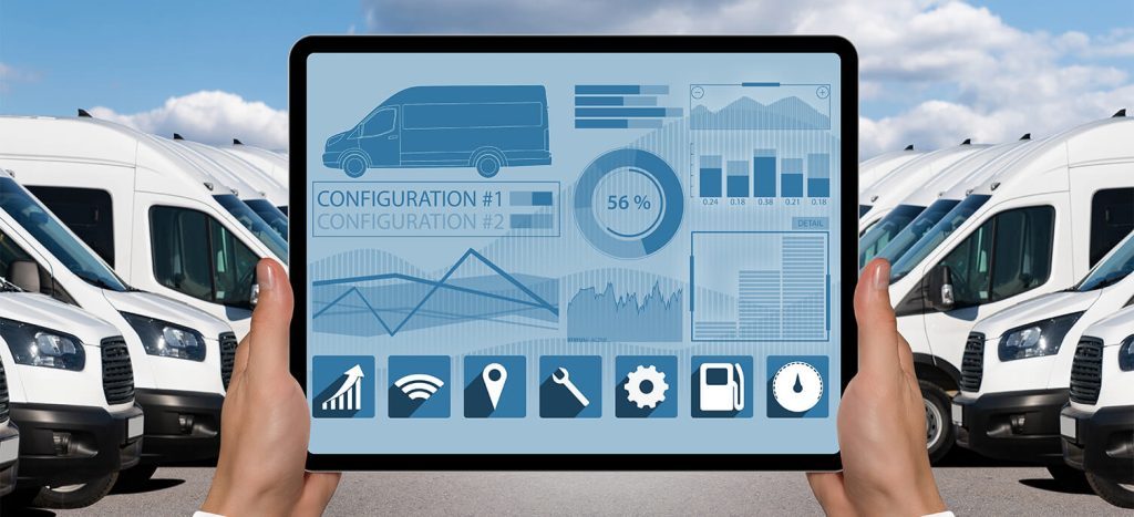 Pantalla digital con monitoreo de flotas