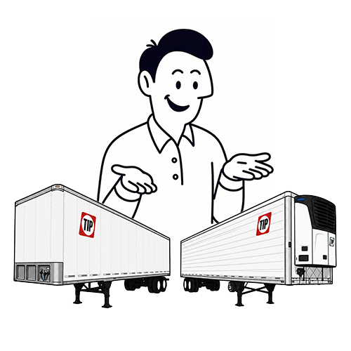 Comparación entre caja seca y caja refrigerada para tráiler de carga